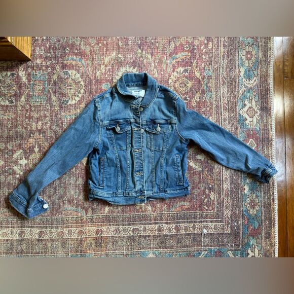 Girls Old Navy Large 10-12 Blue Denim Jacket - Picture 1 of 7
